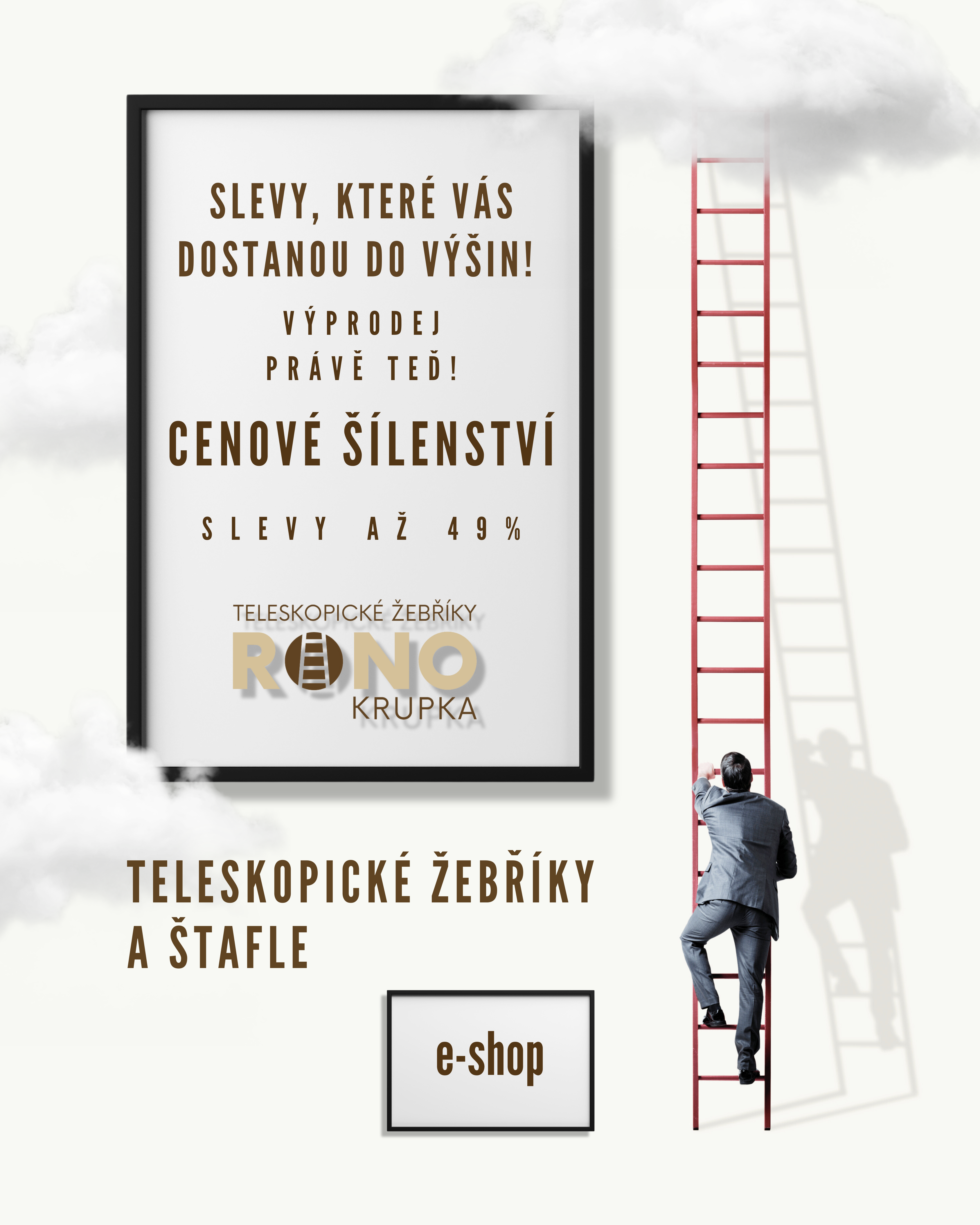 Teleskopické žebříky a štafle RONO